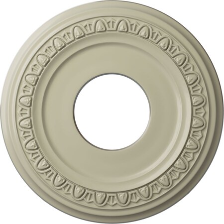 Ekena Millwork Jackson Ceiling Medallion (Fits Canopies up to 7 3/8"), 12 1/4"OD x 4"ID x 1 1/8"P, Clear Yellow CM12JACYF